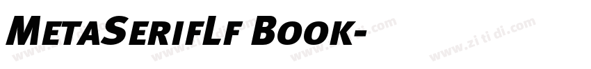 MetaSerifLf Book字体转换